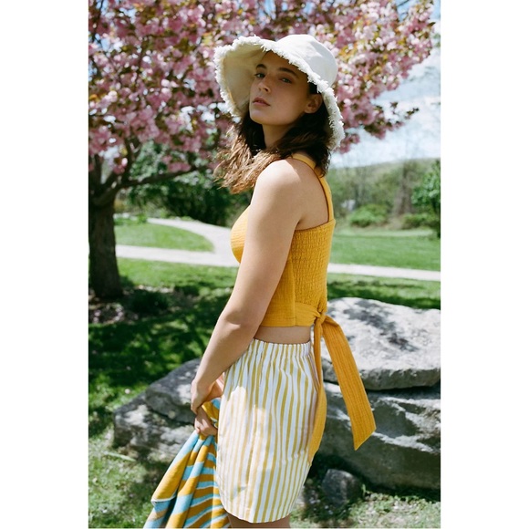 Anthropologie Smocked Tie-Back Tank NWT Size XL - Picture 5 of 16